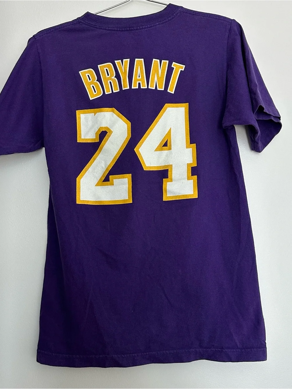 Adidas Los Angeles Lakers Kobe Bryant #24 Purple T Shirt
